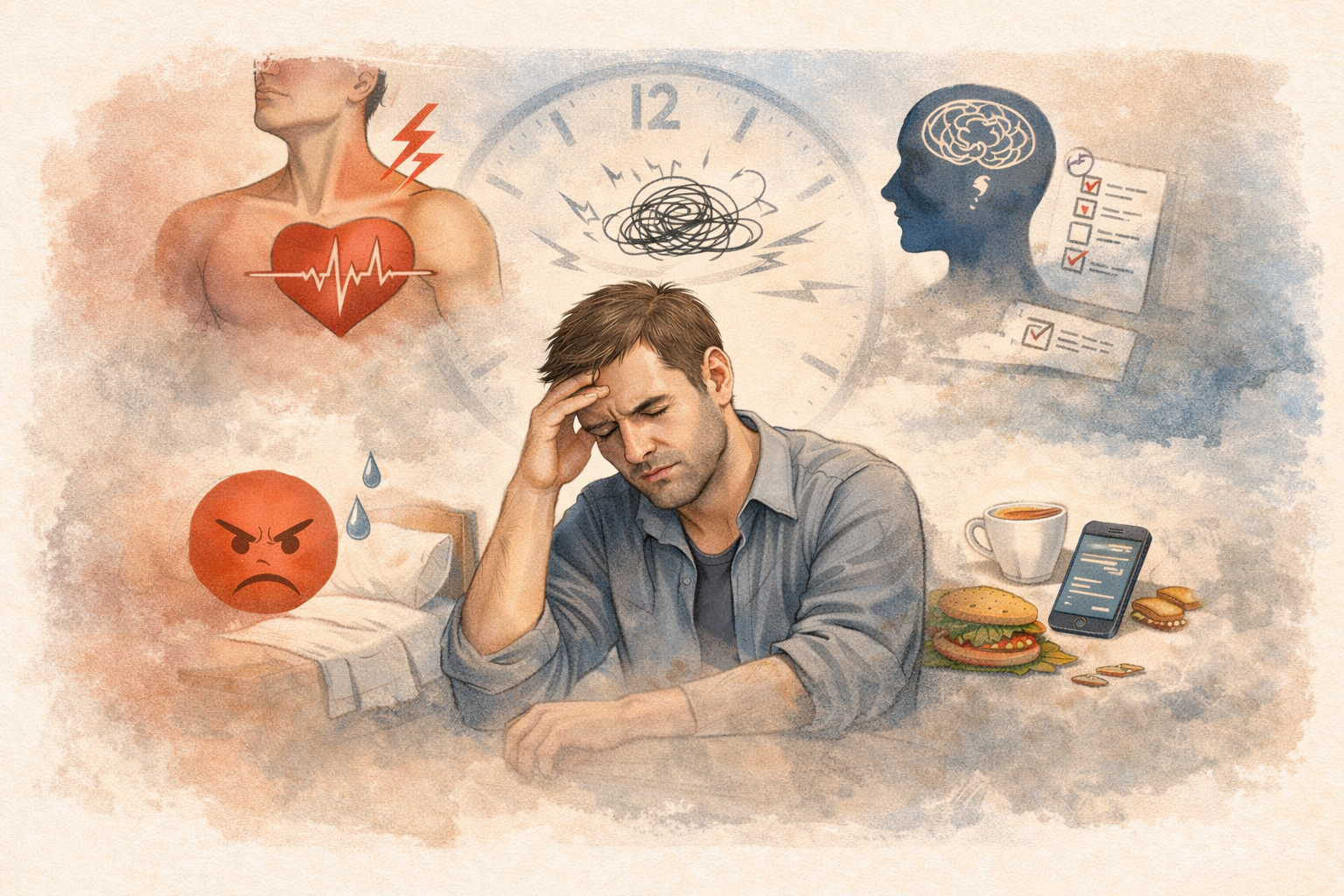 Les symptômes du stress